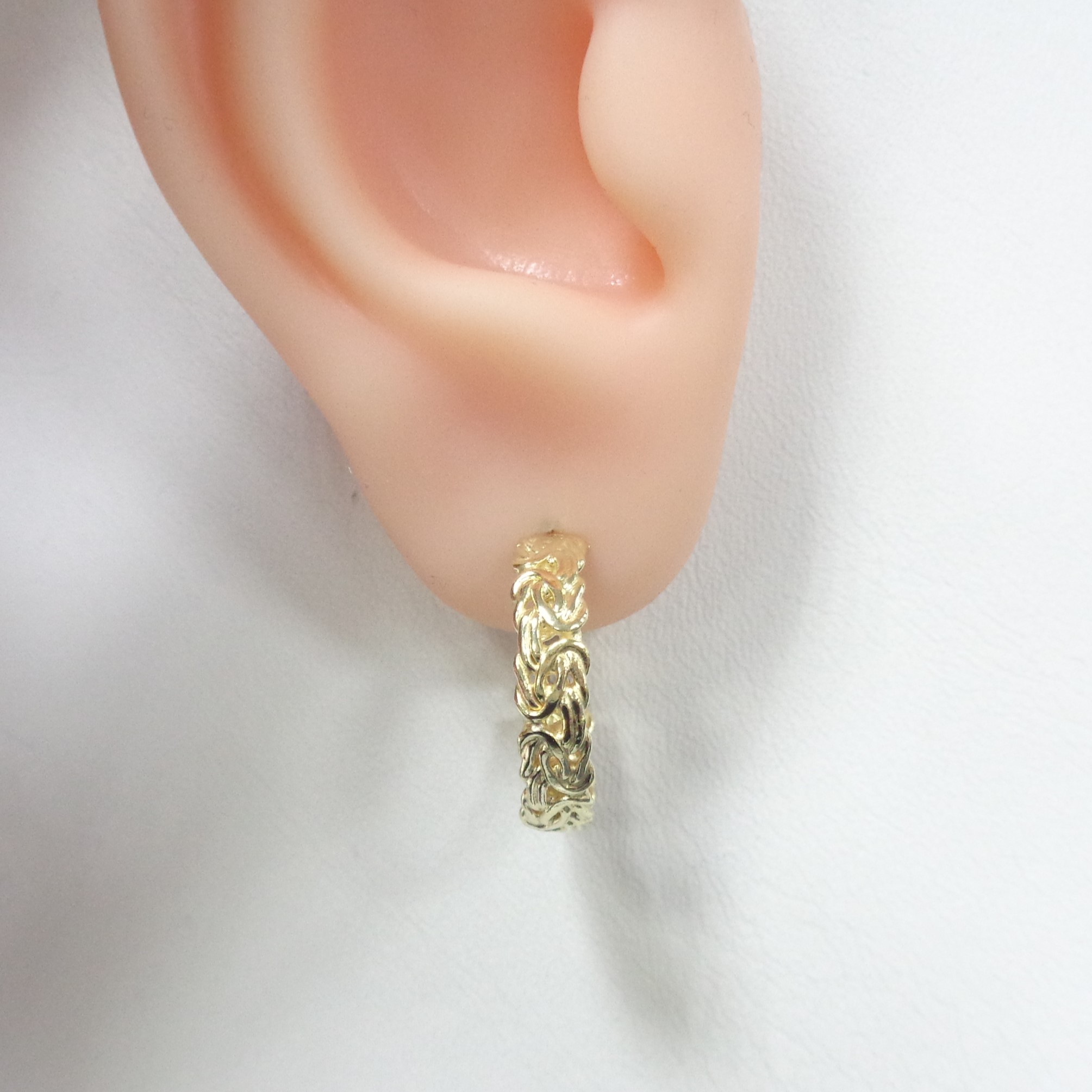 Серебряные серьги-конго